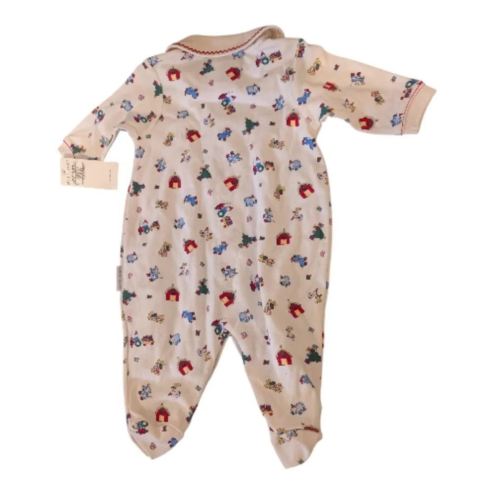 Infant Christmas Holiday Mufflings By Little Me Barnyard Farm Outfit NWT 3 Month